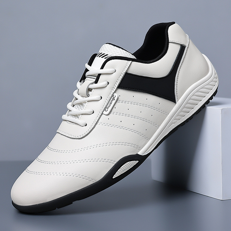 Pánske tenisky 2025, trendy, hrubé spodné, farebné bloky, outdoorové, lesné topánky, jarné a letné, kožené, módne, ležérne topánky pre mužov