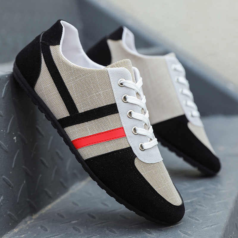 Muške cipele Jesenske nove ležerne cipele Korejski stil Moderne višenamjenske cipele od graha Prozračne stare pekinške platnene cipele Radne cipele za muškarce