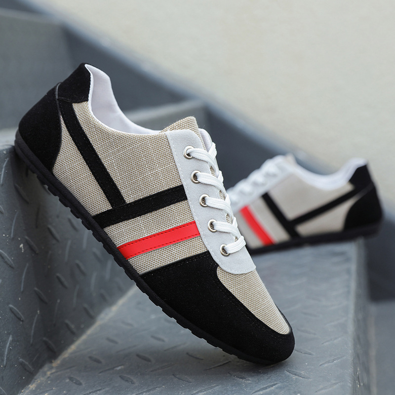 Muške cipele Jesenske nove ležerne cipele Korejski stil Moderne višenamjenske cipele od graha Prozračne stare pekinške platnene cipele Radne cipele za muškarce