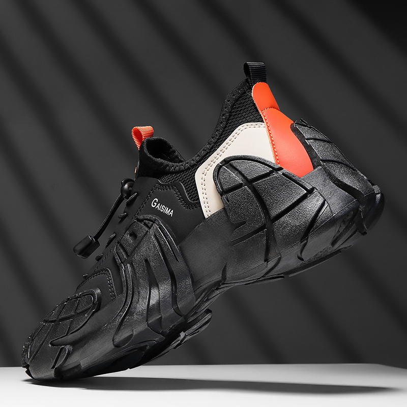 Pánske outdoorové tenisky s hrubou podrážkou z roku 2025, jarný a jesenný trend, ležérna obuv pre mládež, móda v kórejskom štýle, pánske topánky pre otcov