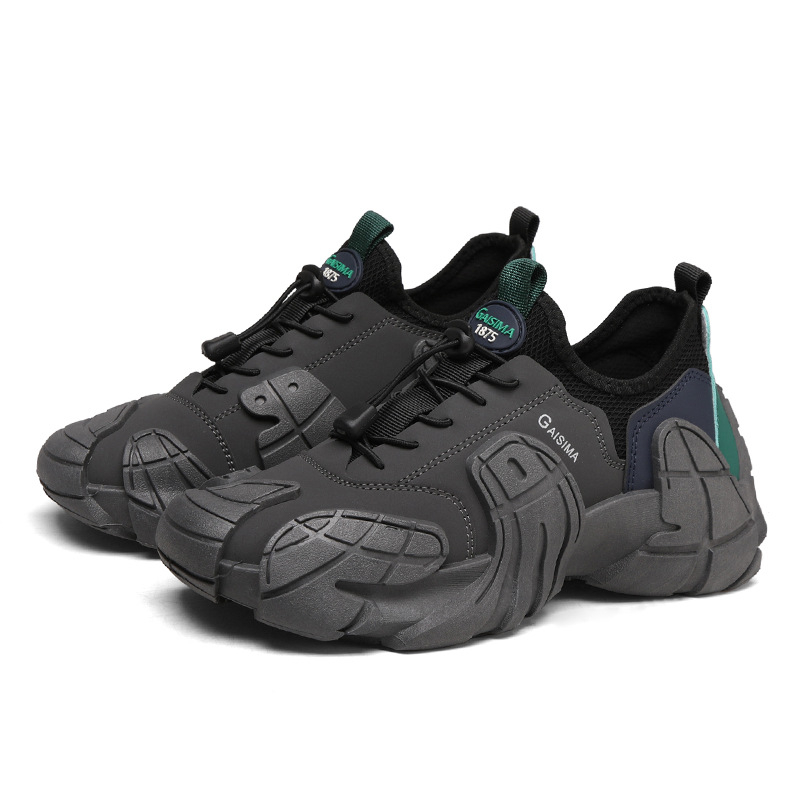 Pánske outdoorové tenisky s hrubou podrážkou z roku 2025, jarný a jesenný trend, ležérna obuv pre mládež, móda v kórejskom štýle, pánske topánky pre otcov