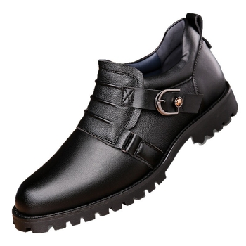 Ανδρικά Παπούτσια Μεγάλων Μεγεθών, Χαμηλά, Ευέλικτα Ρετρό Παπούτσια Μοτοσικλέτας, Χοντρή Σόλα και Στρογγυλή Μύτη, Ανδρικά Παπούτσια Μεγάλων Μεγεθών, Όμορφα Παπούτσια για Αύξηση Ύψους