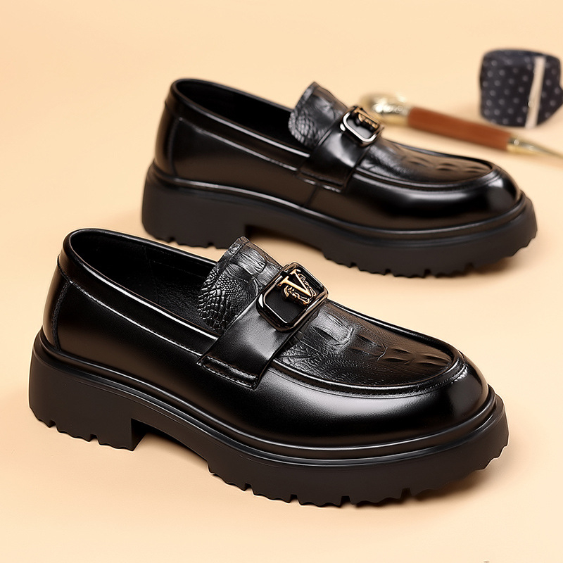 Užsienio prekyba, rudens ir žiemos nauji vyriški dideli verslo batai, žema pakulnė, didelėmis galvomis, odiniai batai, storapadis, derbio batai, britiški, visų rungtynių, laisvalaikio stiliaus, plaukai