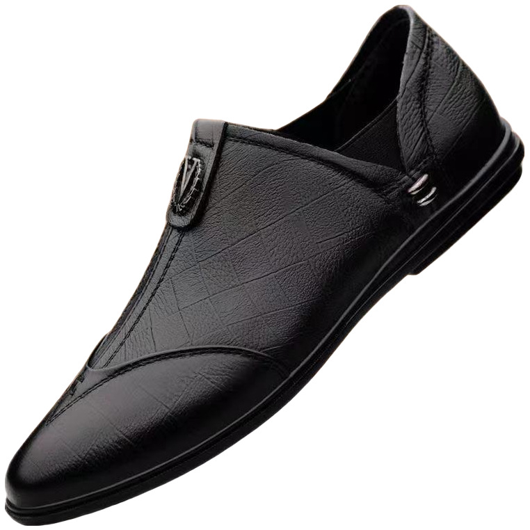 Nove muške kožne cipele Joker iz 2024., mekane, poslovne, ležerne, cipele s grahom, radne, sigurnosne, veleprodajne cipele za tatu