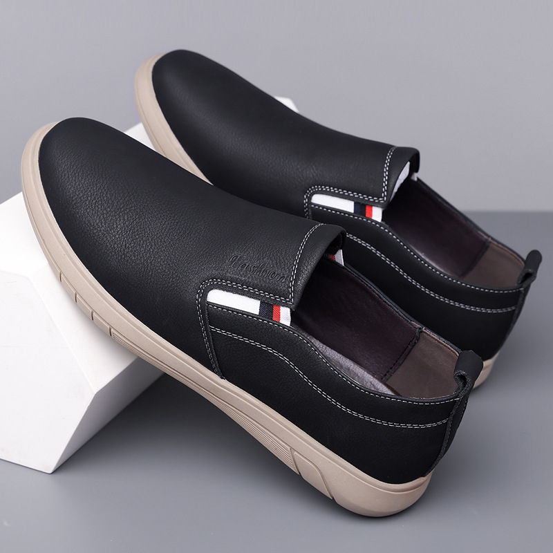 Mekane kožne muške kožne cipele s mekim dnom, muške jesenske i zimske nove ležerne kožne cipele, muške cipele za vožnju i tatu, muške neklizajuće poslovne kožne cipele