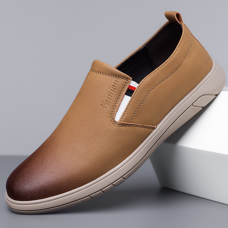 Mekane kožne muške kožne cipele s mekim dnom, muške jesenske i zimske nove ležerne kožne cipele, muške cipele za vožnju i tatu, muške neklizajuće poslovne kožne cipele