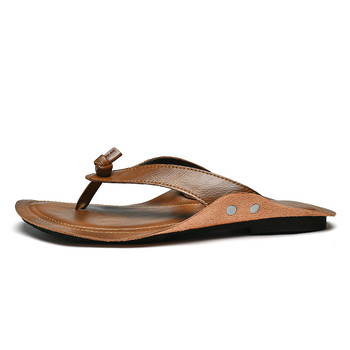 Ανδρικές Παντόφλες από Γνήσιο Δέρμα Μοντέρνες Παντόφλες Μεγάλο Μέγεθος Ανδρικές Παντόφλες Καλοκαιρινές Σαγιονάρες Ανδρικά Μοντέρνα Σανδάλια Μεγάλα Ανδρικά Παπούτσια