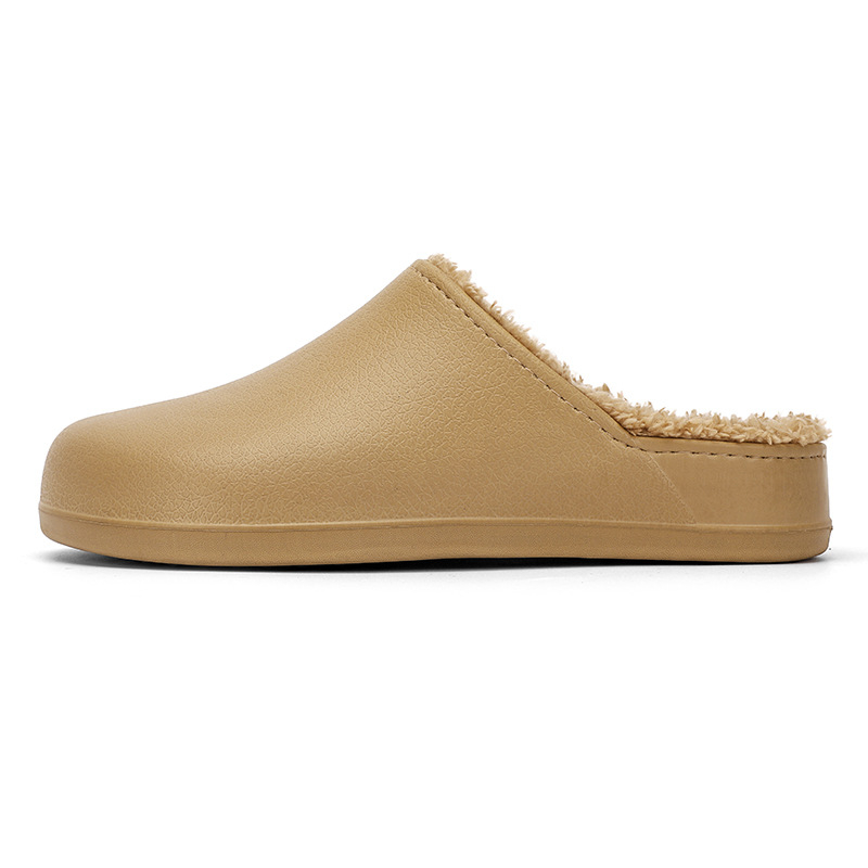 Cezhraničný zahraničný obchod Pánske kuchárske topánky profesionálne protišmykové, nepremokavé, olejotesné, jesenné a zimné, plus size, teplé polpapuče s flísovou podšívkou