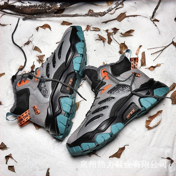 Ανδρικά παπούτσια για χειμερινά αθλήματα αναψυχής, μπότες χιονιού, αντιολισθητικά παπούτσια για άνδρες, μια γενιά από χοντρά βαμβακερά ζεστά βαμβακερά παπούτσια