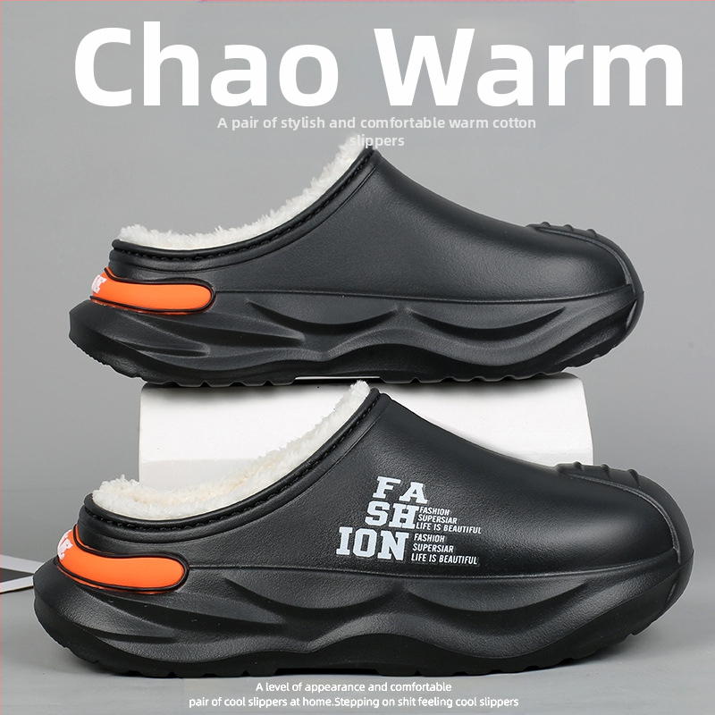 Zimné pánske topánky s bavlnenou výstelkou, polopriedušné a mäkké, s flísovou podšívkou, teplé, protišmykové, nepremokavé a chladuvzdorné snežné topánky.