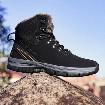 Aukštakulniai žygio batai, vandeniui atsparūs, neslystantys lauko žygio batai, vyriški pavasario ir rudens naujienos, atsparūs dilimui, su vilnos pamušalu, šilti laipiojimo batai, vyriški batai