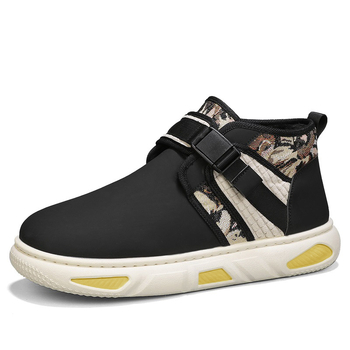 Χειμερινά ανδρικά casual παπούτσια με επένδυση fleece και βαμβακερή επένδυση, μοντέρνα, αθλητικά ανδρικά παπούτσια με χοντρή σόλα που αυξάνουν το ύψος και είναι ανθεκτικά στο κρύο.