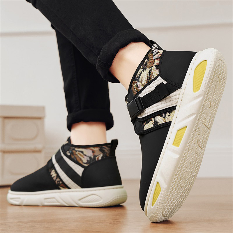 Zimné pánske ležérne univerzálne topánky s flísovou podšívkou a bavlnenou výstelkou, módne hrubopodrážkové športové pánske topánky odolné voči chladu