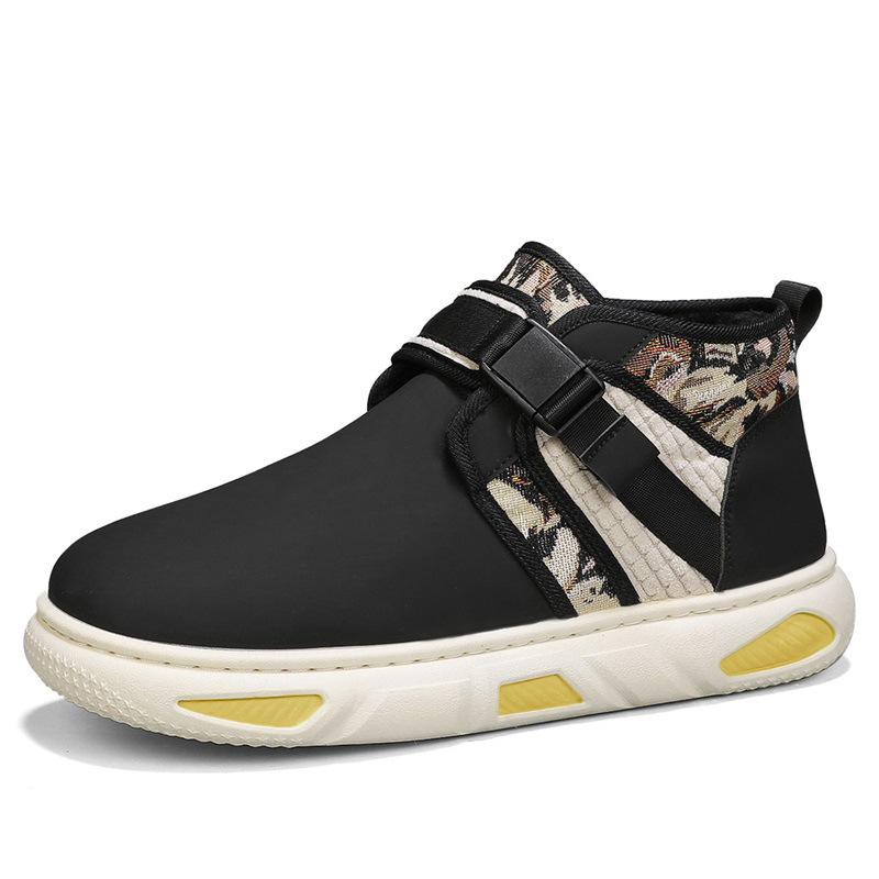 Zimné pánske ležérne univerzálne topánky s flísovou podšívkou a bavlnenou výstelkou, módne hrubopodrážkové športové pánske topánky odolné voči chladu