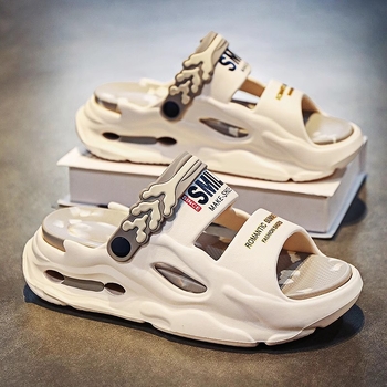 Prekogranične sandale za muškarce, ljetna odjeća, neklizajući osjećaj izmeta, debelo dno, povećana vožnja, papuče za plažu s dvostrukom namjenom, generacija kose