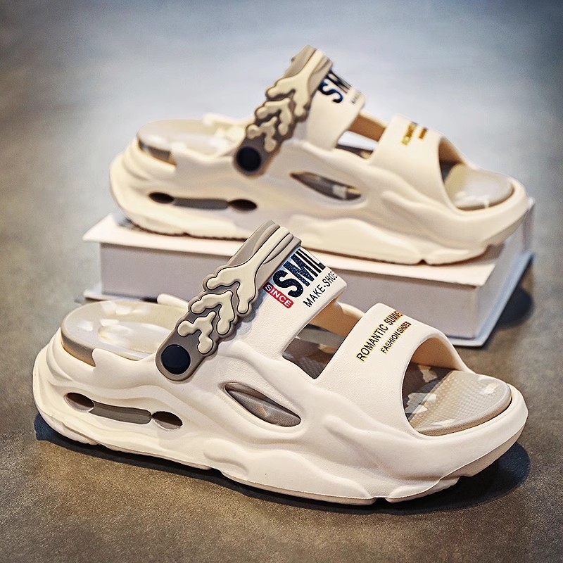 Prekogranične sandale za muškarce, ljetna odjeća, neklizajući osjećaj izmeta, debelo dno, povećana vožnja, papuče za plažu s dvostrukom namjenom, generacija kose