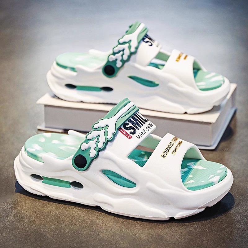 Prekogranične sandale za muškarce, ljetna odjeća, neklizajući osjećaj izmeta, debelo dno, povećana vožnja, papuče za plažu s dvostrukom namjenom, generacija kose