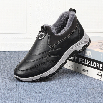 Βαμβακερά παπούτσια 2023 Χειμερινές νέες βαμβακερές μπότες, ζεστές, μεσήλικες και ηλικιωμένες, κοντές μπότες, με άμεση παράδοση, casual μπότες χιονιού για ζευγάρια