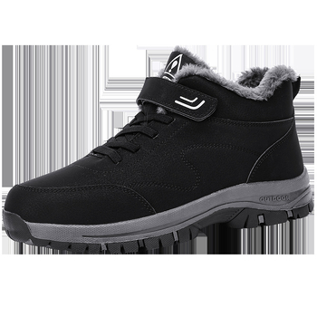 Prekogranične čizme za snijeg, muške i ženske zimske muške cipele s flis podstavom od zadebljanog pamuka, tople muške čizme, visoke cipele srednjeg donjeg dijela, na zalihi veleprodaja