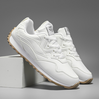 Pánske topánky Forrest Gump, jarné, priedušné, biele, voľnočasové, cestovné, tenisky, pre dospievajúcich, študentov, vaflové, bežecké topánky pre mužov