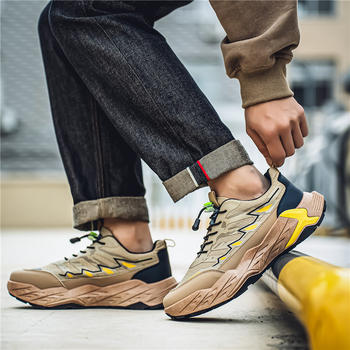 Muške niske tenisice u meha stilu s elastičnom trakom, lagane cipele s mekim potplatom koje apsorbiraju udarce, svestrane, udobne, ležerne i zgodne