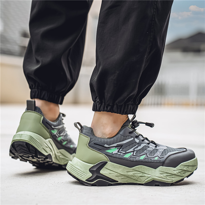 Muške niske tenisice u meha stilu s elastičnom trakom, lagane cipele s mekim potplatom koje apsorbiraju udarce, svestrane, udobne, ležerne i zgodne