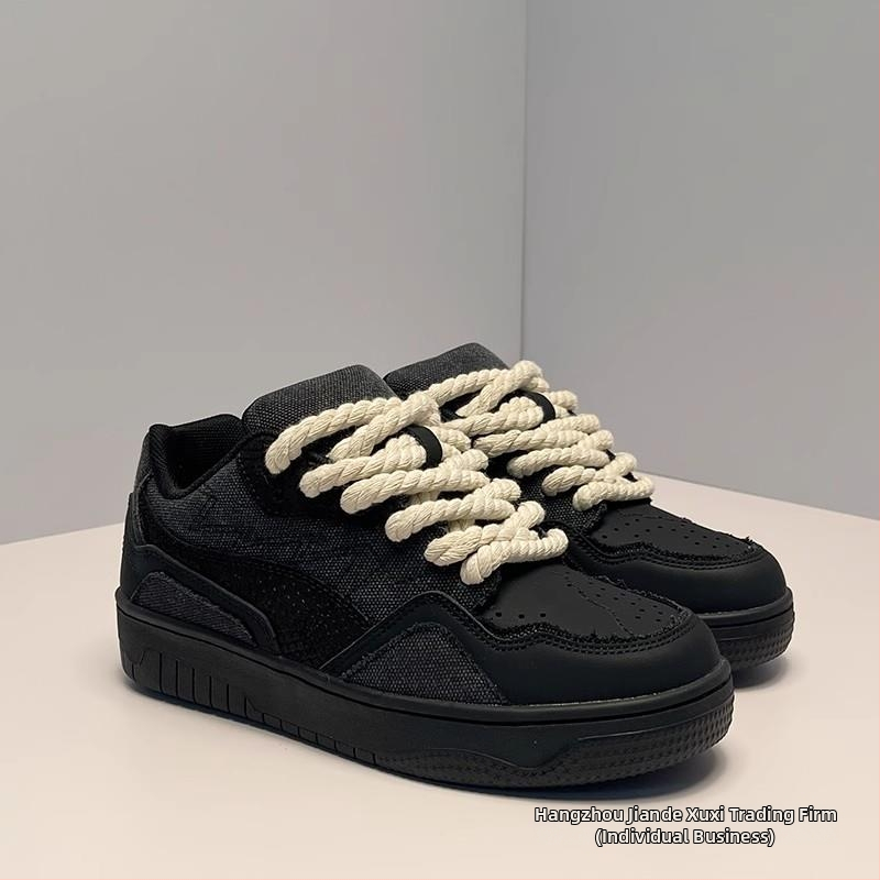 Jesenske tenisice za muškarce, ležerne, svestrane, moderne cipele, crni ratnik iz Hong Konga, trendi brend, vrhunski osjećaj, trendi, zgodan dizajn, niša