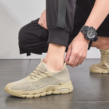 Νέα ανδρικά παπούτσια άνοιξης και καλοκαιριού 2025, αναπνεύσιμα, ελαφριά, με απαλό πάτο, αθλητικά παπούτσια για τρέξιμο, casual παπούτσια για μεγάλα μεγέθη, γενιά TEMU