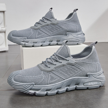 Νέα ανδρικά παπούτσια άνοιξης και καλοκαιριού 2025, αναπνεύσιμα, ελαφριά, με απαλό πάτο, αθλητικά παπούτσια για τρέξιμο, casual παπούτσια για μεγάλα μεγέθη, γενιά TEMU