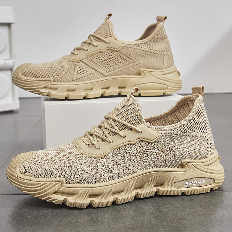 Nove muške cipele za proljeće i ljeto 2025., prozračne mrežaste, lagane, mekane, za trčanje, ležerne, plus size, generacija TEMU