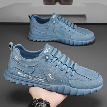 Νέα Ανδρικά Παπούτσια Τζιν Παπούτσια Καλοκαίρι 2024 Νέα Υφασμάτινα Παπούτσια Ανδρικά Αναπνεύσιμοι Καθημερινοί Παπούτσια Μοντέρνα Αντιολισθητικά Παπούτσια Εργασίας