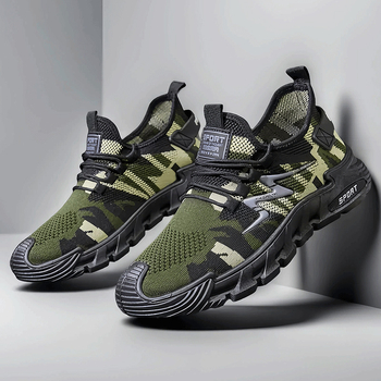 Cipele za muškarce, prekogranične 2025., nove leteće mrežaste cipele s mekim potplatom, neklizajuće tenisice, modne i moderne muške tenisice za trčanje