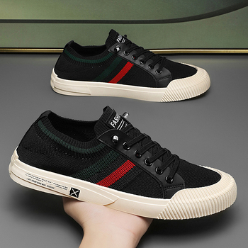 Αναπνέοντα ανδρικά παπούτσια Άνοιξη/Καλοκαίρι 2025 Νέα τάση Ευέλικτα αθλητικά casual mesh slip-on loafers