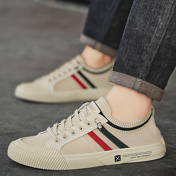 Αναπνέοντα ανδρικά παπούτσια Άνοιξη/Καλοκαίρι 2025 Νέα τάση Ευέλικτα αθλητικά casual mesh slip-on loafers