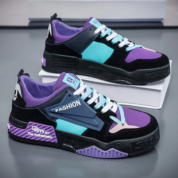 Vīriešu 2024. gada jauni korejiešu stila moderni sporta ikdienas pusaudžu apavi ar zemu augšdaļu, augstceltņu vasaras neslīdoši moderni apavi