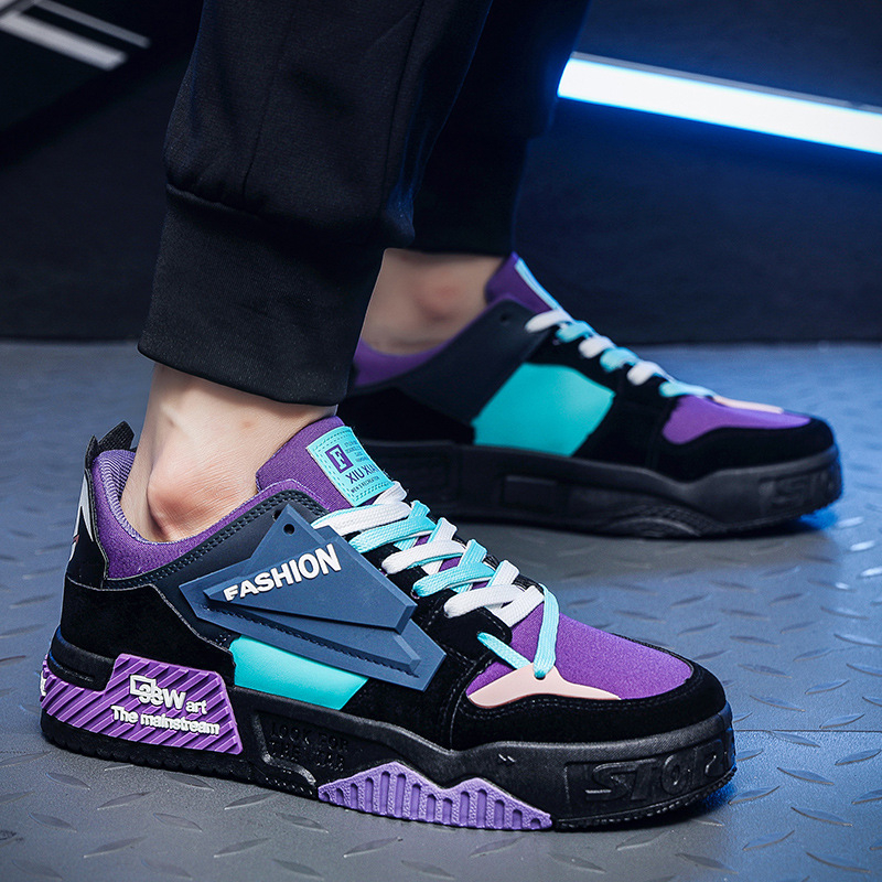 Vīriešu 2024. gada jauni korejiešu stila moderni sporta ikdienas pusaudžu apavi ar zemu augšdaļu, augstceltņu vasaras neslīdoši moderni apavi