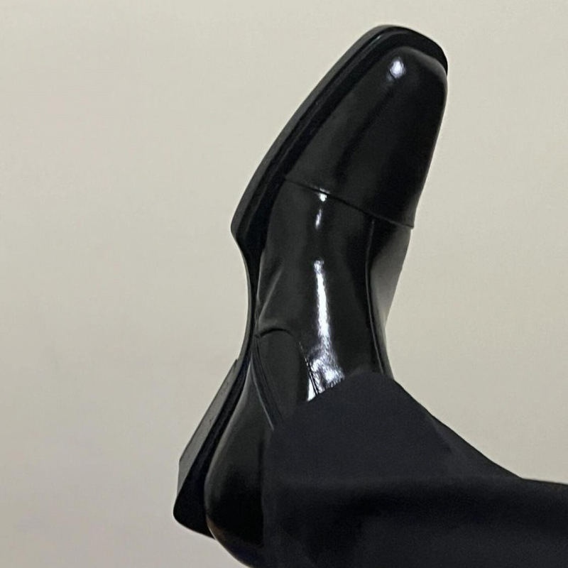 Visoke Chelsea čizme sa špicastim vrhom, srednje unutarnje, povećavajuće Martin čizme, muške ležerne britanske kratke čizme, muške čizme s patentnim zatvaračem, od brokata