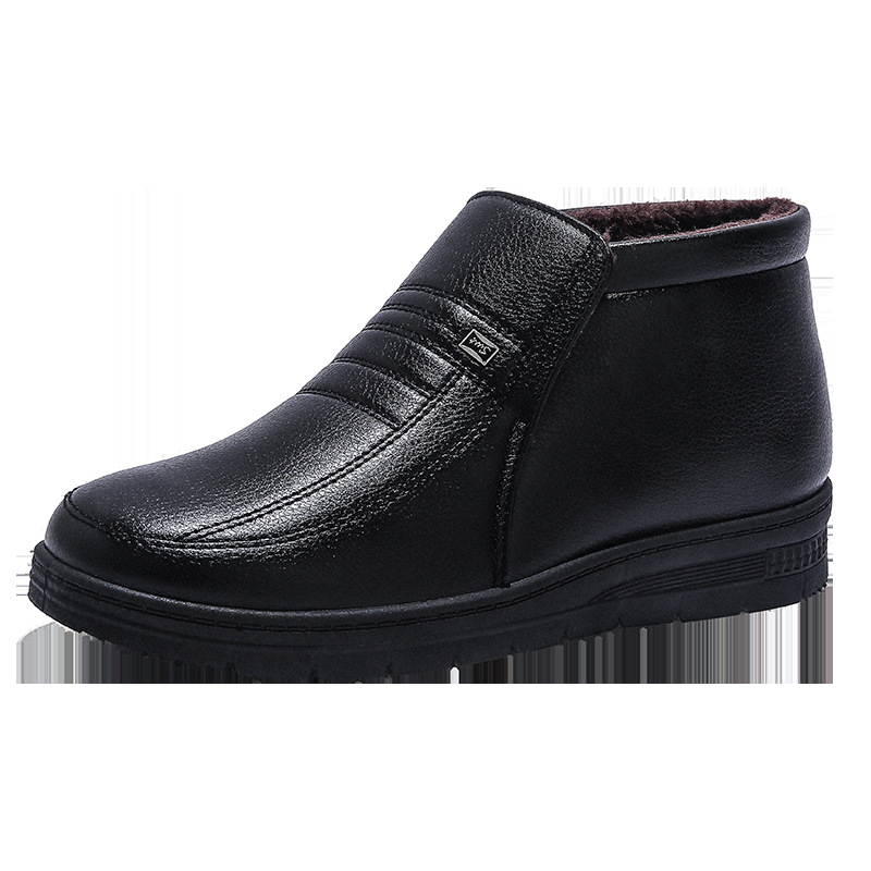 Zimske muške tatine pamučne cipele za osobe srednje i starije dobi, baršunaste tople ležerne pamučne cipele, obuća koja se ne klizi, zadebljane baršunaste pamučne cipele za muškarce