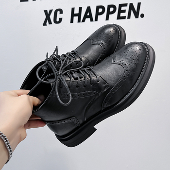 Ανδρικές μπότες Brock με σκαλιστή γραμμή, μπότες High Sense Martin, μπότες Business Stylist 8183-A