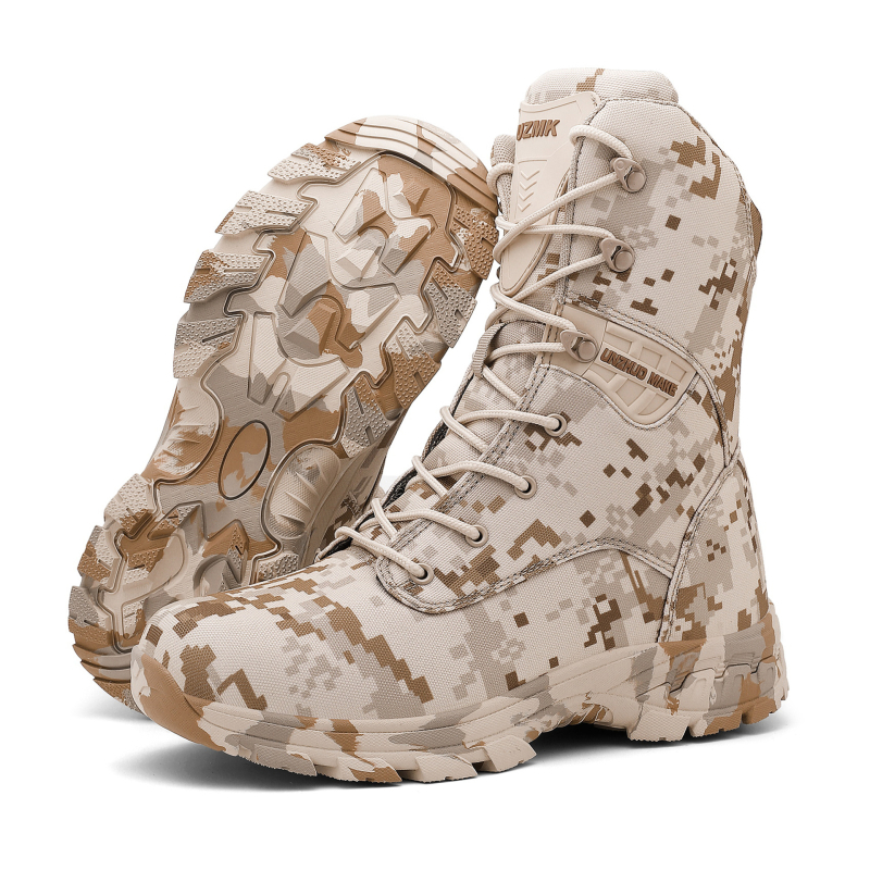 Új Cross-Border 2025 harci bakancsok, csúszásgátló taktikai bakancsok, terepjáró magas szárú álcázó túrabakancsok