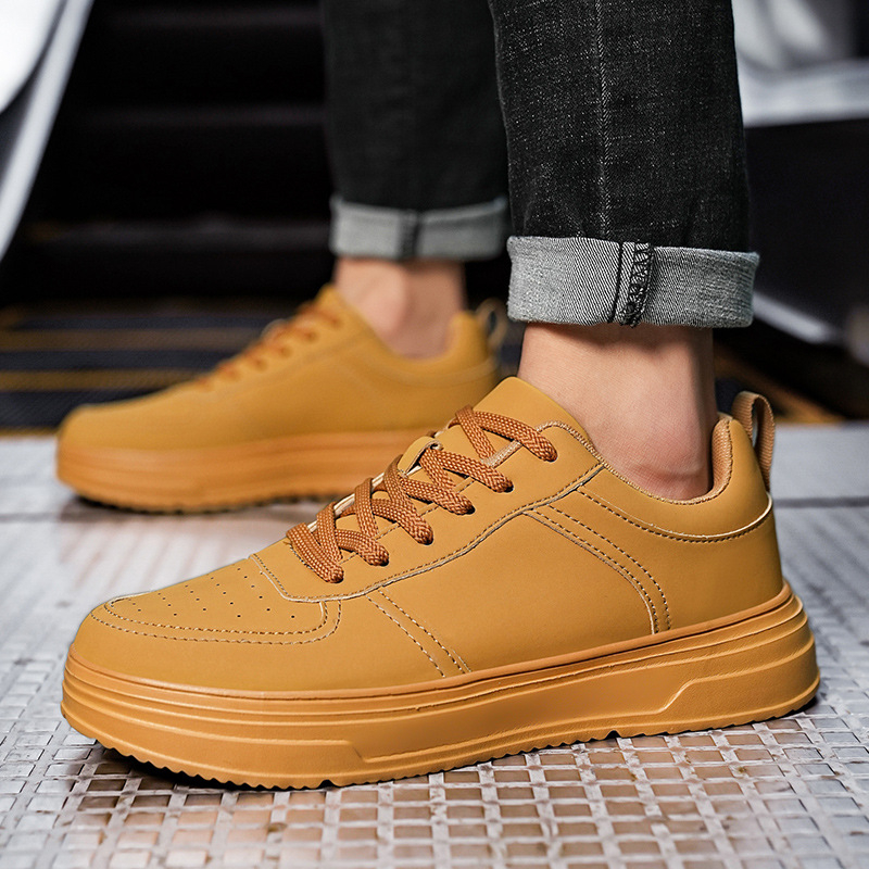 Muške cipele za prekograničnu upotrebu 2024. Nove nacionalne modne bijele cipele s debelim potplatom, niske tenisice, ležerne sportske cipele, studentske tenisice za trčanje