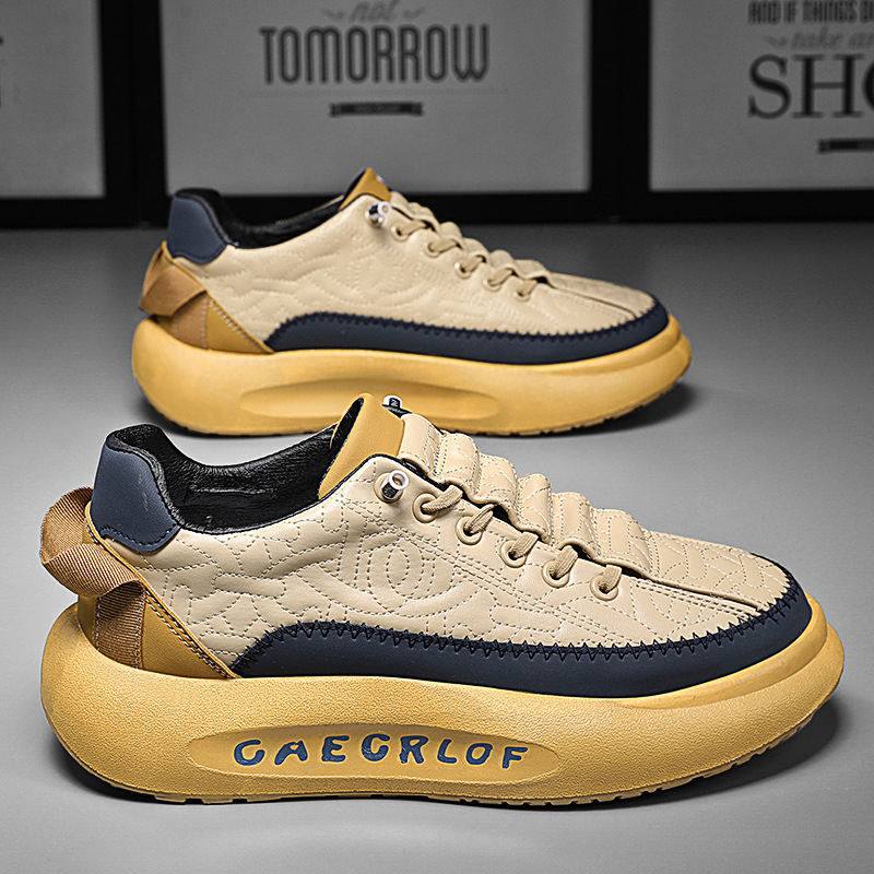 Pánska obuv Leto 2025 Nové Trbottomyy Všestranné ležérne športové bežecké topánky s hrubou podrážkou, zvýšenou protišmykovou podrážkou, odolnou voči opotrebovaniu