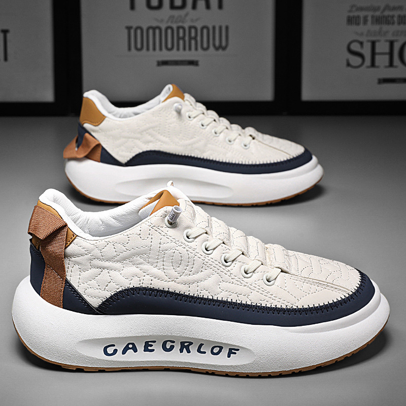 Pánska obuv Leto 2025 Nové Trbottomyy Všestranné ležérne športové bežecké topánky s hrubou podrážkou, zvýšenou protišmykovou podrážkou, odolnou voči opotrebovaniu