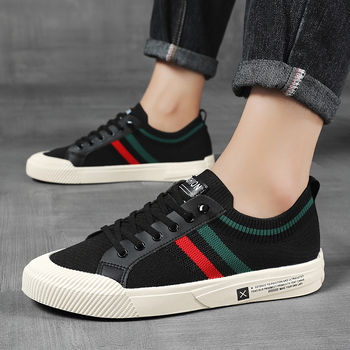 Nove jesenske platnene cipele iz 2023., korejske ležerne muške platnene cipele, moderne cipele, prozračne navlake za muškarce, lijene muške cipele