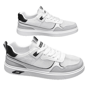 Καλοκαιρινά, αναπνεύσιμα ανδρικά παπούτσια, νέα, all-match, χαμηλά ανδρικά casual αθλητικά παπούτσια με κοίλο πλέγμα, μοντέρνα, μικρά, λευκά παπούτσια