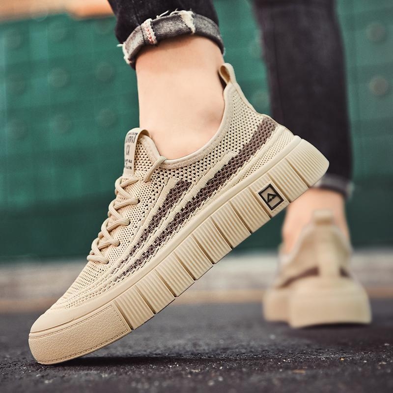 Jarné a letné ponožky, topánky, športové ležérne topánky, tkané priedušné sieťované topánky, pánske topánky