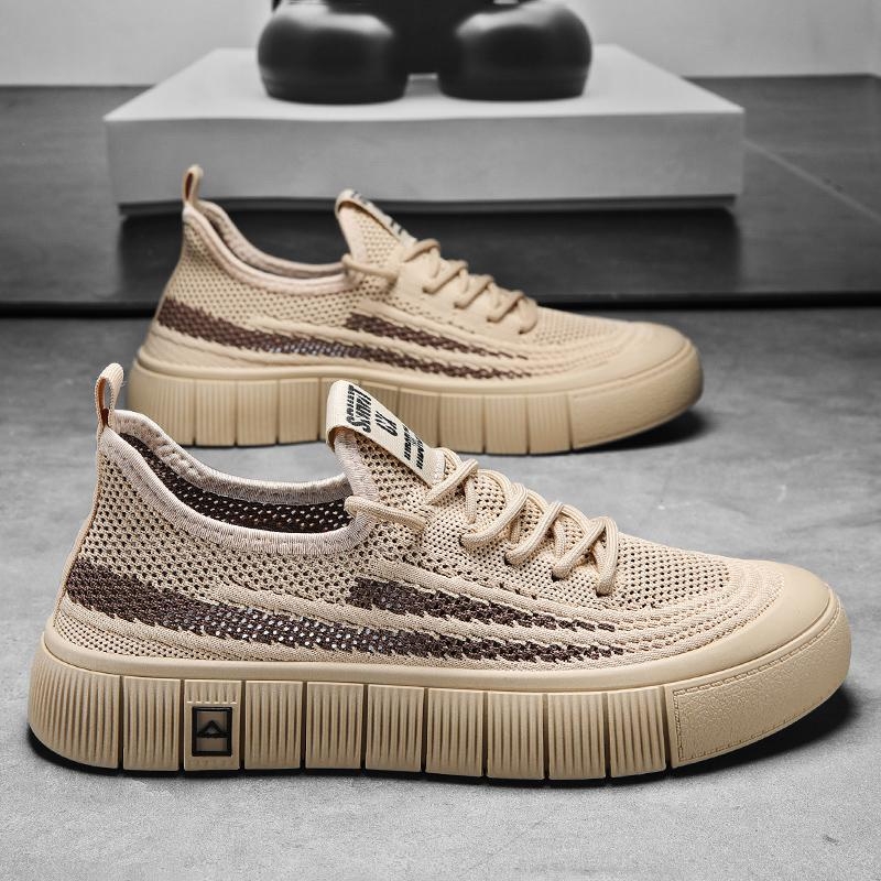 Jarné a letné ponožky, topánky, športové ležérne topánky, tkané priedušné sieťované topánky, pánske topánky