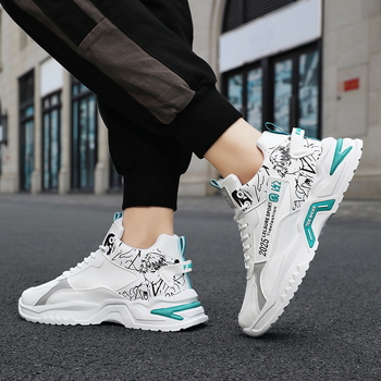 Ανδρικά παπούτσια χαμηλού ύψους για φθινόπωρο και χειμώνα 2024, λευκά, νέα αθλητικά παπούτσια, άνδρες, φοιτητές, παπούτσια για τρέξιμο, casual παπούτσια για μπαμπά, Ah
