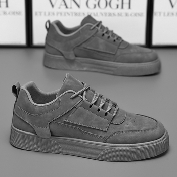 Jarné a jesenné pánske topánky Nové nízke cezhraničné topánky pre väčšie veľkosti Trendy topánky pre študentov Trendy univerzálne tenisky na platforme Casual Board Shoes