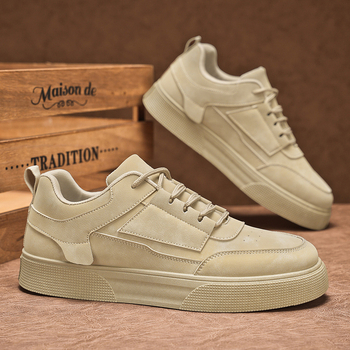 Jarné a jesenné pánske topánky Nové nízke cezhraničné topánky pre väčšie veľkosti Trendy topánky pre študentov Trendy univerzálne tenisky na platforme Casual Board Shoes